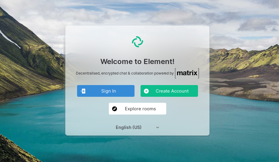 matrix-element-web-app-getting-started